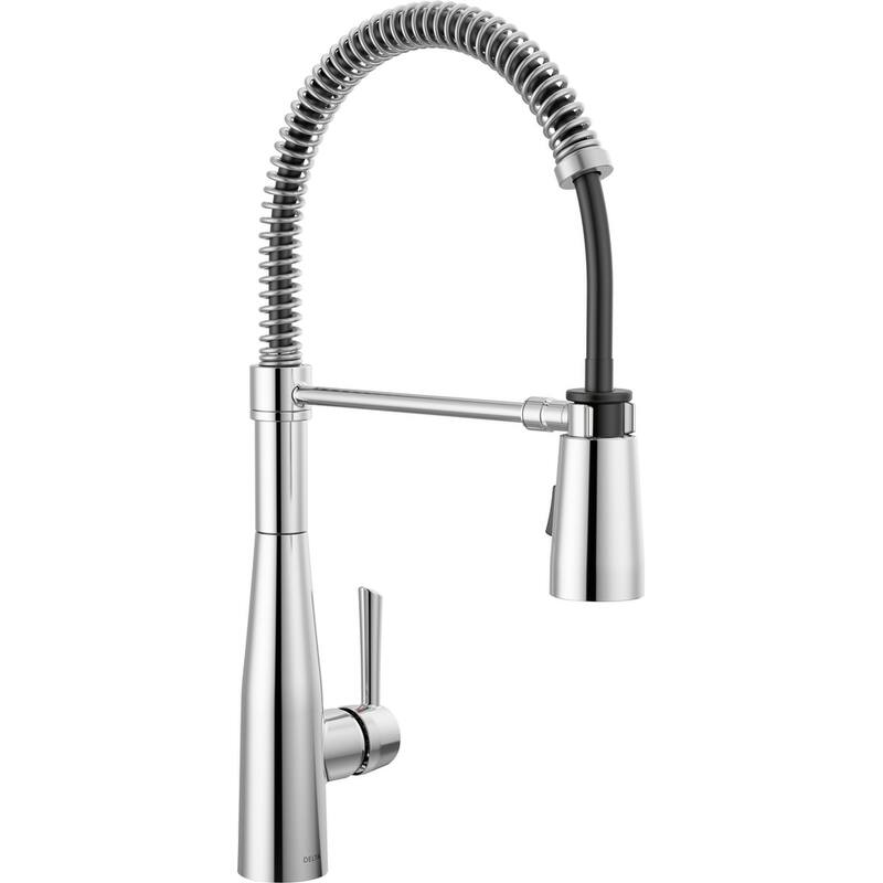 Delta 9613-DST Essa 1.8 GPM Single Hole Pre-Rinse Pull Down Kitchen - Chrome