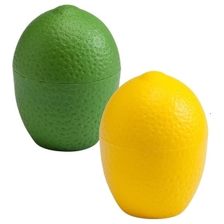 Hutzler Lemon and Lime Saver Keeper Storage Container Set - Keeps Fresh Longer - Yellow / Green - Bed Bath & Beyond - 32893238