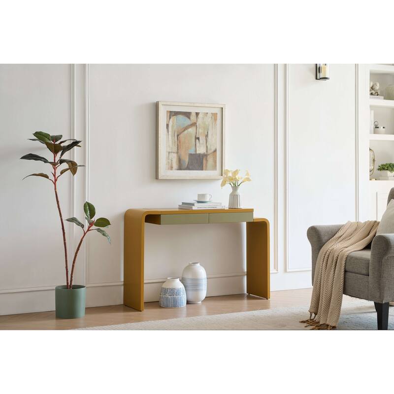 Console Table - Honey Mustard