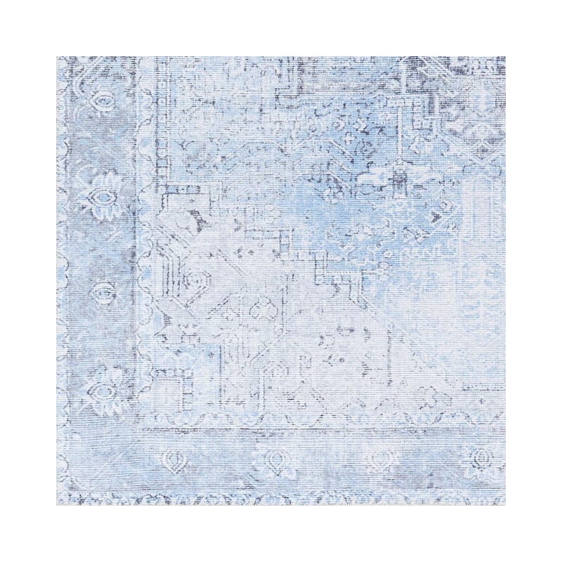 Livabliss Amelie Vintage Medallion Machine Washable Area Rug