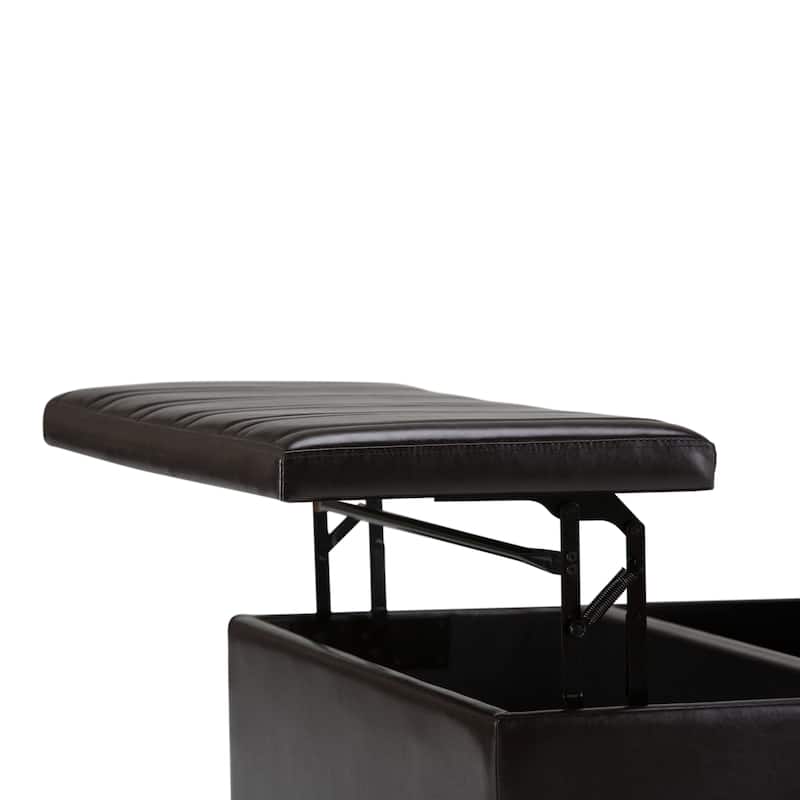 WYNDENHALL Tyler 36 inch Wide Contemporary Square Table Ottoman