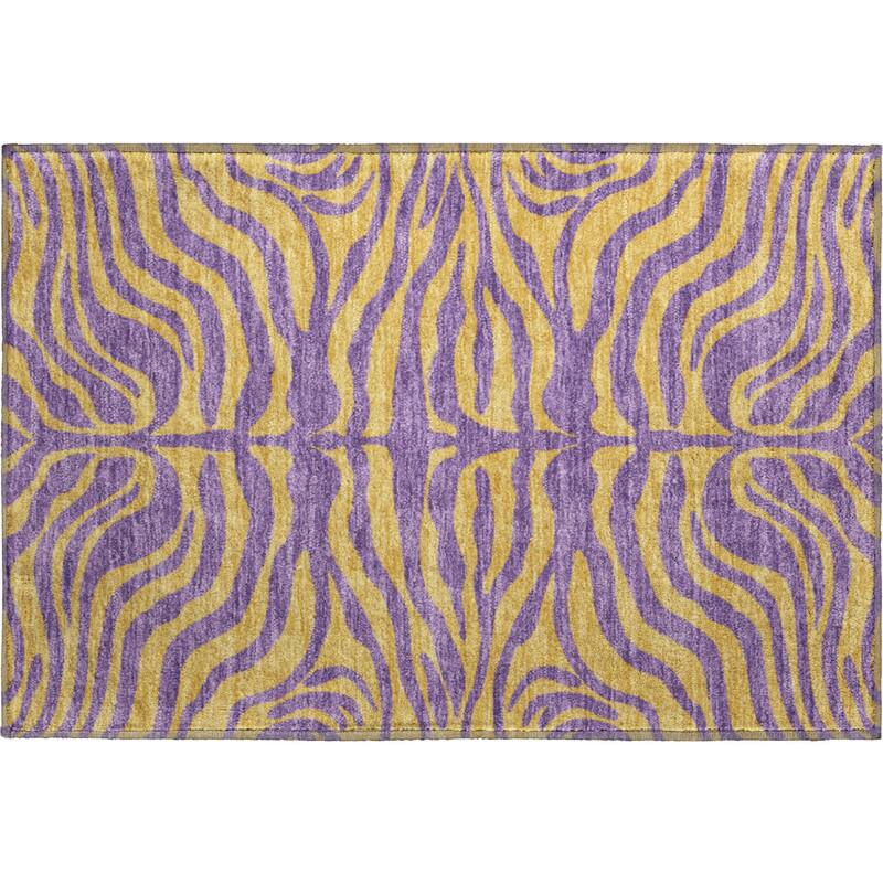 Premium Washable Super Soft Modern Zebra Print Mayfield Rug