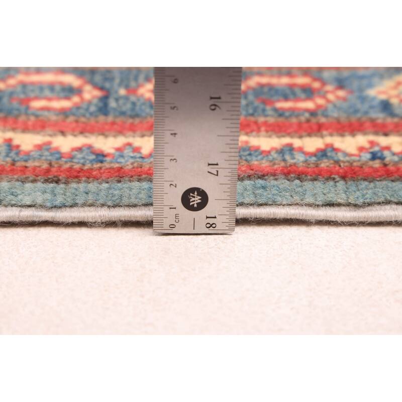 ECARPETGALLERY Hand-knotted Finest Ghazni Light Blue Wool Rug - 5'0 x 7'1