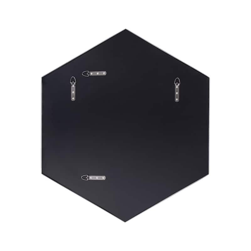 Put A Spell On You 30-in Framed Hexagonal Mirror