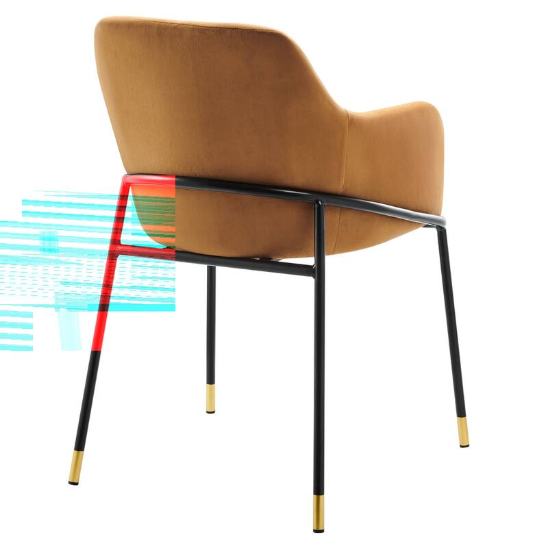 Jovi Performance Velvet Dining Armchair Set of 2 - N/A