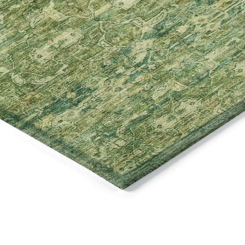 Machine Washable Indoor/ Outdoor Traditional Harmony Chantille Rug