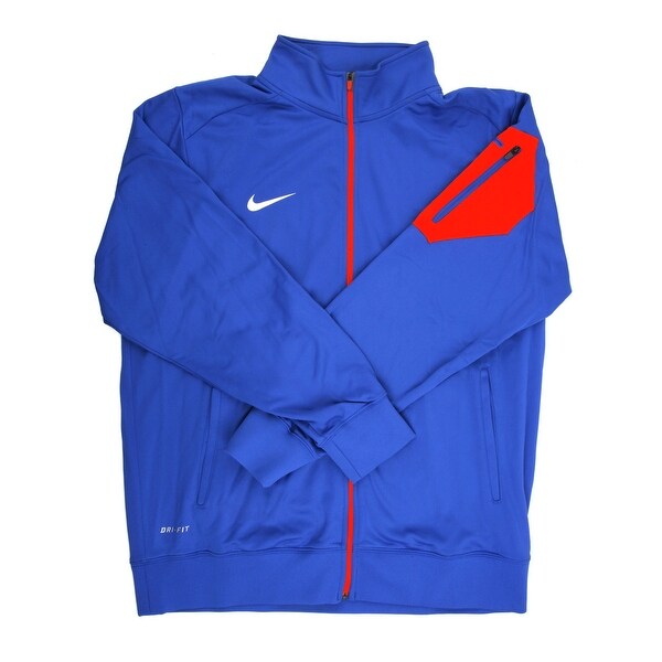 orange and blue nike windbreaker