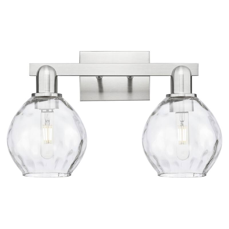 Innovations Lighting 716-2W-11-17 Waverly Vanity Waverly 2 Light 17" - Brushed Satin Nickel / Clear