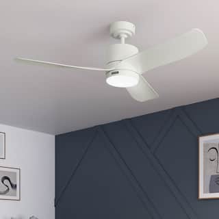 Hunter 52" Bolsa Indoor/Outdoor Ceiling Fan with LED Light and Handheld Remote - Transitional, Contemporary - DAMP RATED