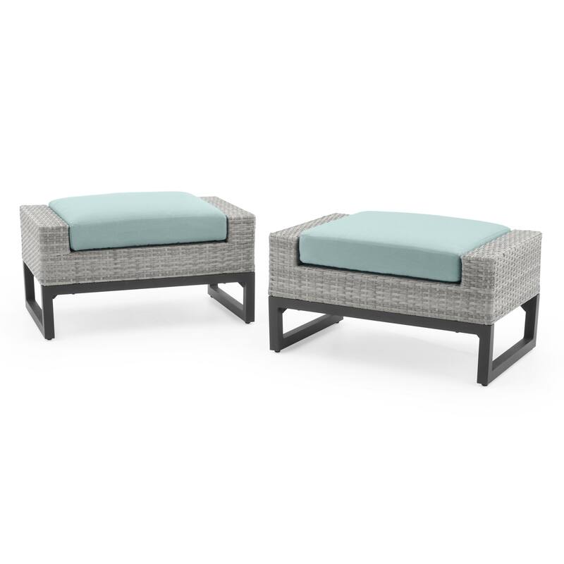 Milo Gray 7 Piece Sunbrella Outdoor Patio Motion Deep Seating Set