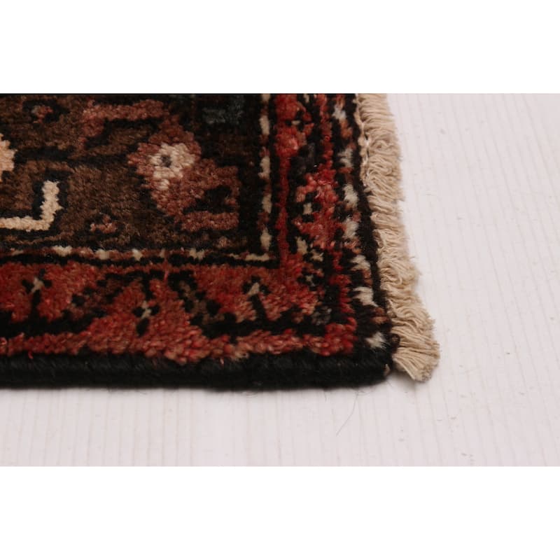 ECARPETGALLERY Hand-knotted Andelz Red Wool Rug - 3'7 x 10'6
