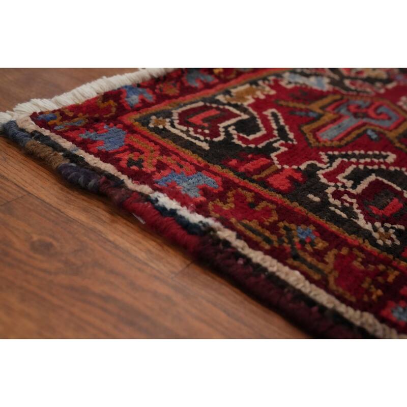 Hand Knotted Oriental 100% Wool Carpet Traditional Medallion Red Heriz Area Rug - 13' 0'' X 10' 1''