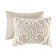 preview thumbnail 28 of 27, Madison Park Aeriela Tufted Cotton Chenille Damask Duvet Cover Set