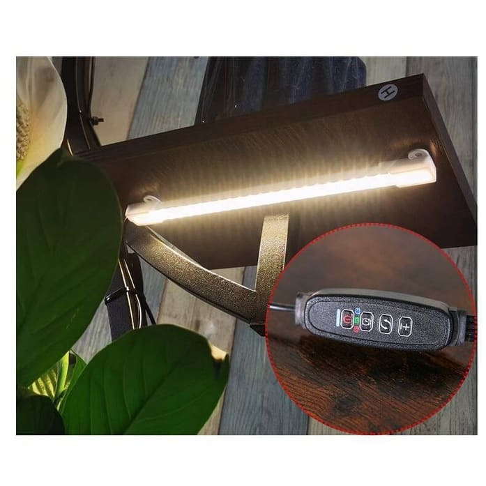 Plant Stand with Grow Lights, Tiered Indoor Plant Shelf, Metal Plant Flower Holder Stand, S-Shaped Plant Rack for Home, Patio