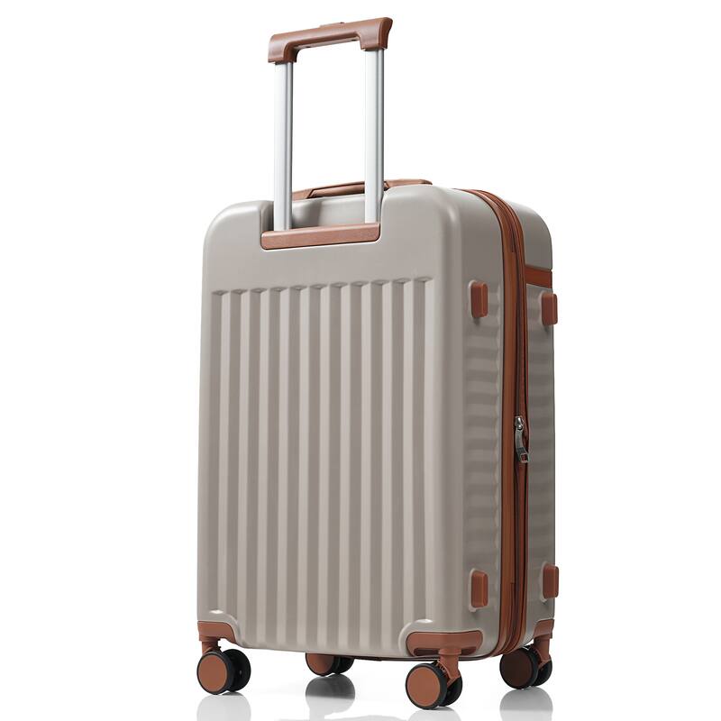 Luggage Set of 3, 20inch with USB Port, front opening design Airline Certified Carry on Luggage, ABS Hard Shell Luggage