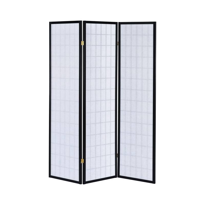 3-Panel Folding Screen In Black And White