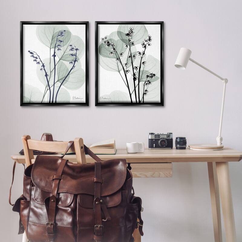 Stupell Future Dusk Opaque Herbs Framed Floater Canvas Wall Art Design By Albert Koetsier (Set of 2)