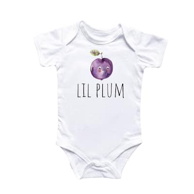 Little Plum - Baby Boy Girl Clothes Infant Bodysuit Funny Cute Newborn