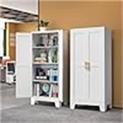 Metal Storage Cabinet - 13.78"D x 27.56"W x 61.02"H