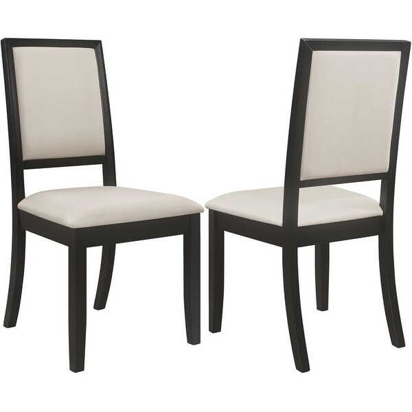 Cream colored on sale upholstered dining chairs