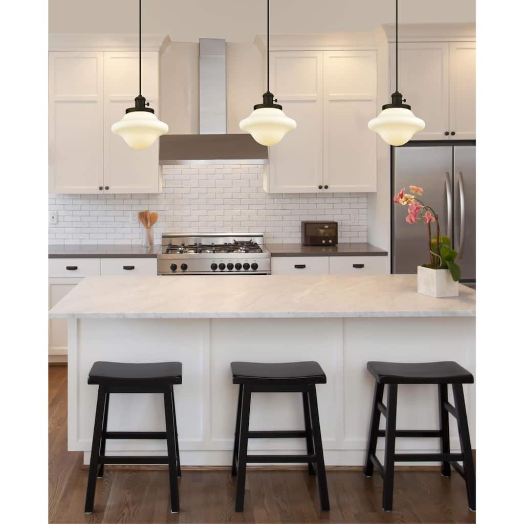 Westinghouse Lighting Wanda One-Light Indoor Mini Pendant with Turn Knob, Oil Rubbed Bronze Finish with Frosted Opal Glass