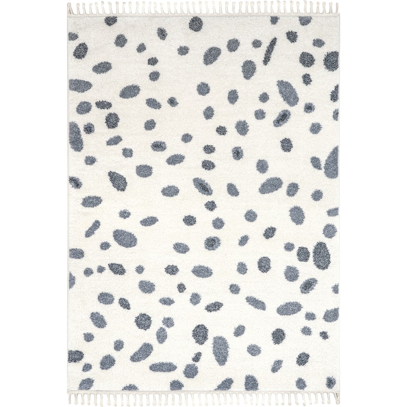 Nuloom Rudy Transitional Polka Dot Tasseled Area Rug