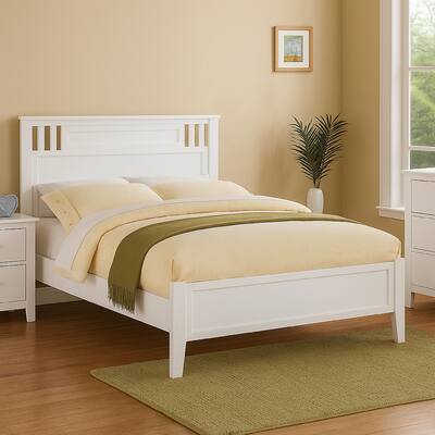 MarvellousTwin Bed Wooden Finish , White