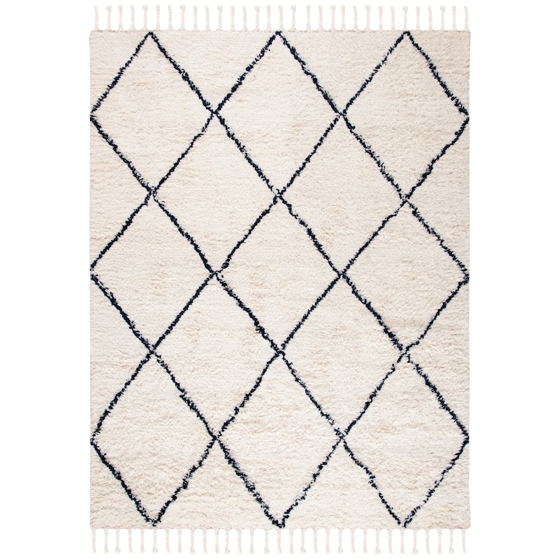 SAFAVIEH Handmade Casablanca Shag Daiana 1.4-inch Thick Wool Rug