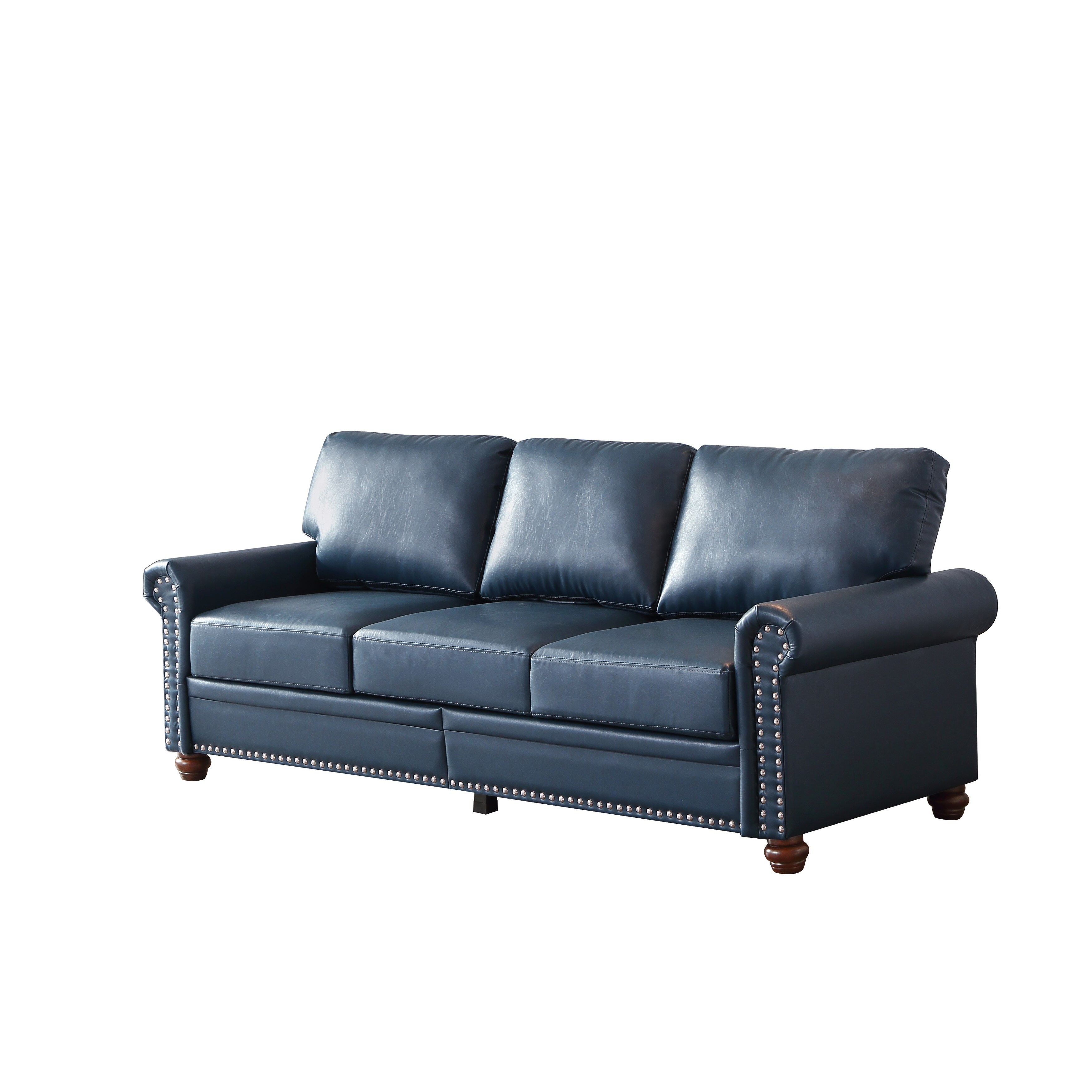 Nailhead sleeper sofa top
