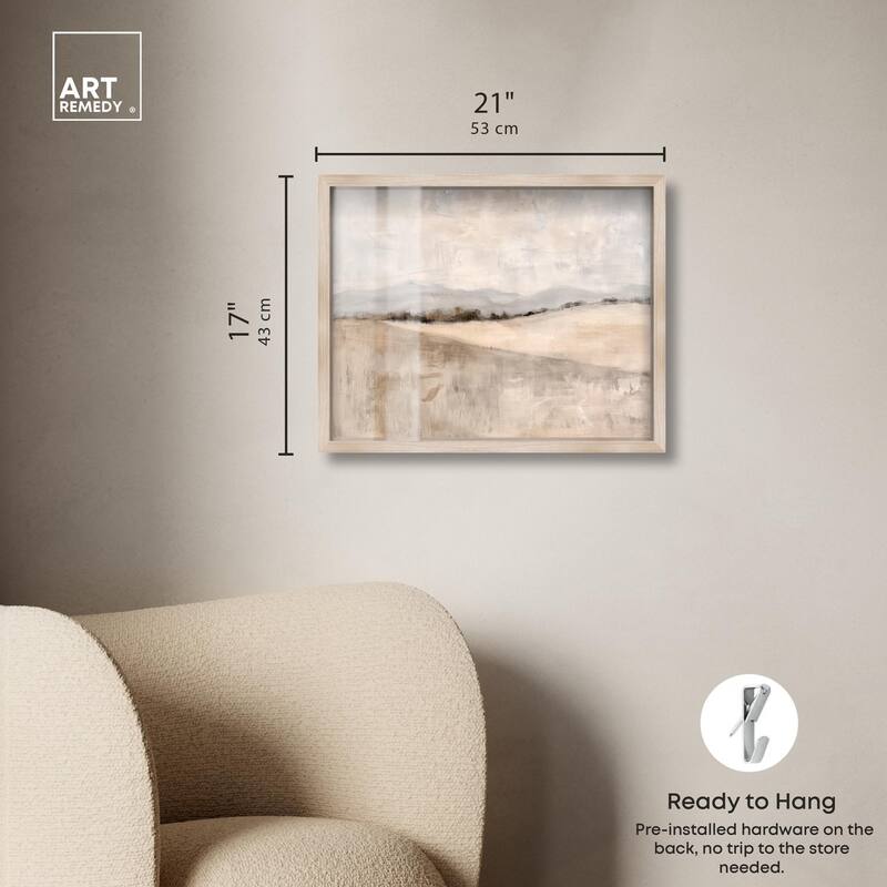 Distant Hills II Shadowbox by Art Remedy