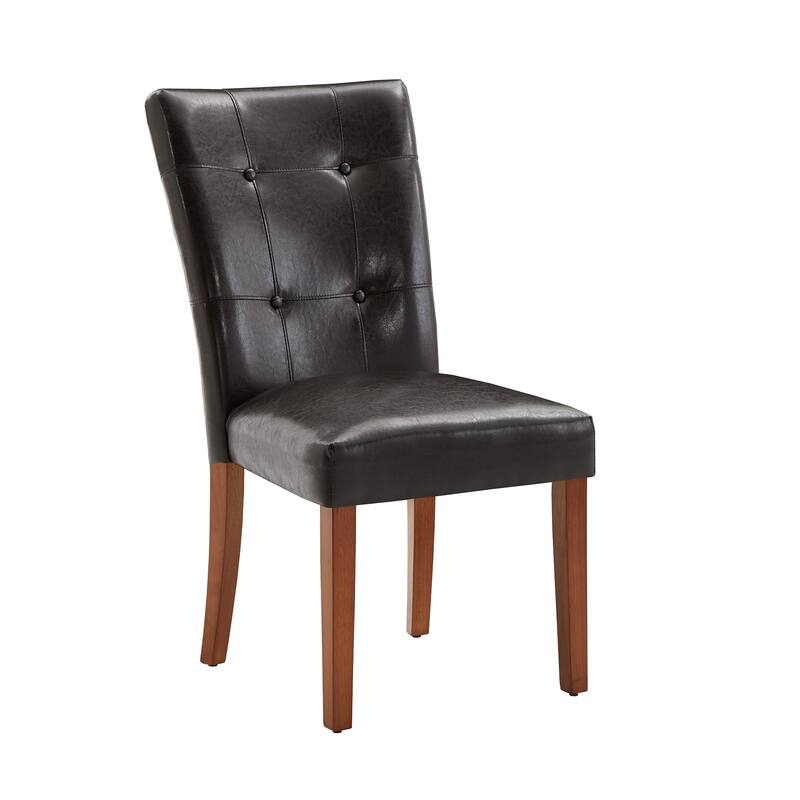 Tufted Faux Leather Dining Chairs (Set of 2) by iNSPIRE Q Classic