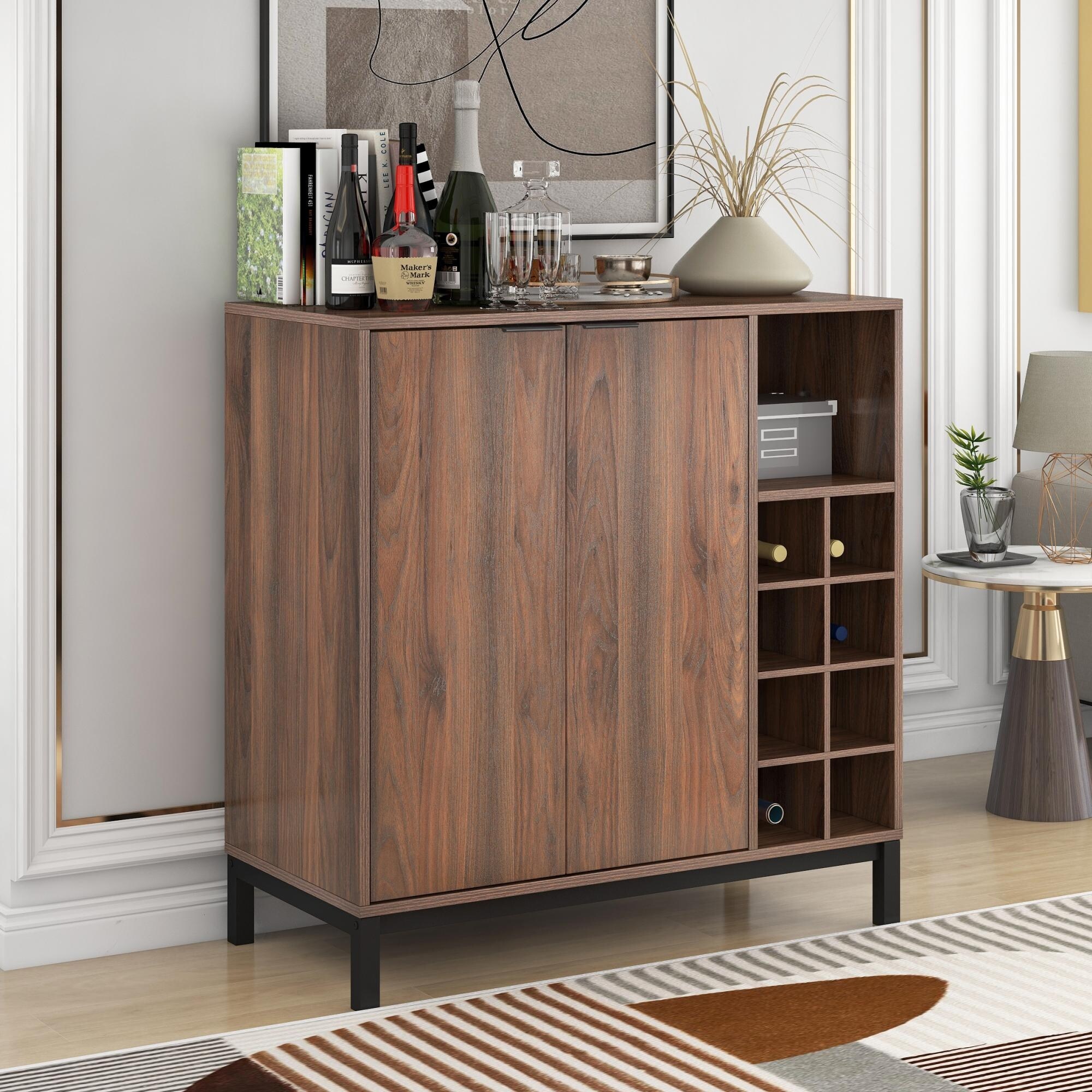 Dining room server with wine rack shop