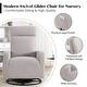 preview thumbnail 75 of 84, HOMYKA Swivel Glider Rocker Accent Chair for Nursery with Side Pocket
