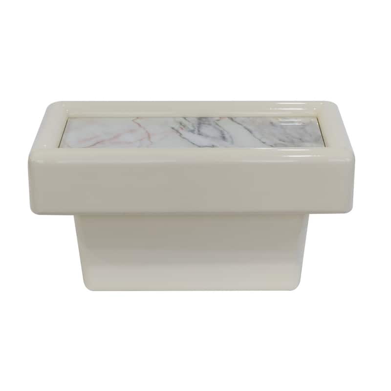 Gattis Home High Glossy Marble End Table