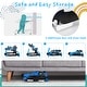 preview thumbnail 7 of 6, Blue PP Multi-Stage Kids Walker with Lights, Music and Adjustable Heights - 29" x 24" x 20"/21"/22" (L x W x H)