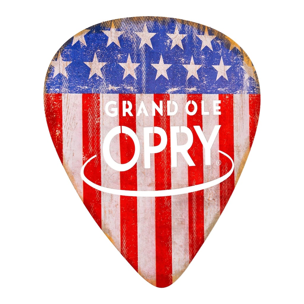American Art Decor Grand Ole Opry Laser Cut Guitar Pick Plaque - 20" x 20" - 20" x 20"