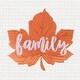 preview thumbnail 4 of 3, Family Leaf Embroidered Thanksgiving Waffle Weave Kitchen Towel