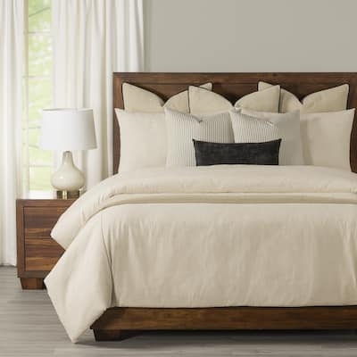 Zoa Linen Cream Duvet Cover and Insert Set