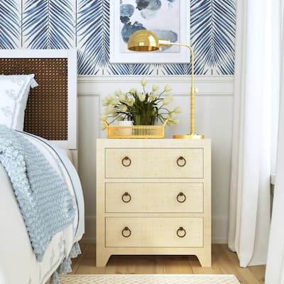 Bar Harbor Raffia 3 Drawer Chest