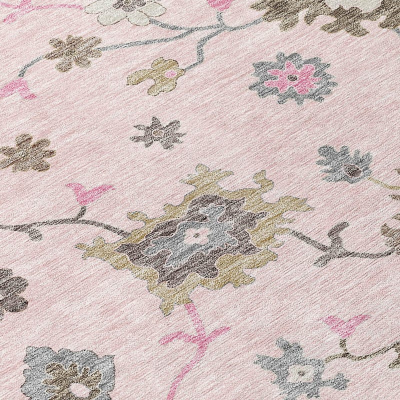 HomeRoots Floral Traditional Rectangle Outdoor Rug