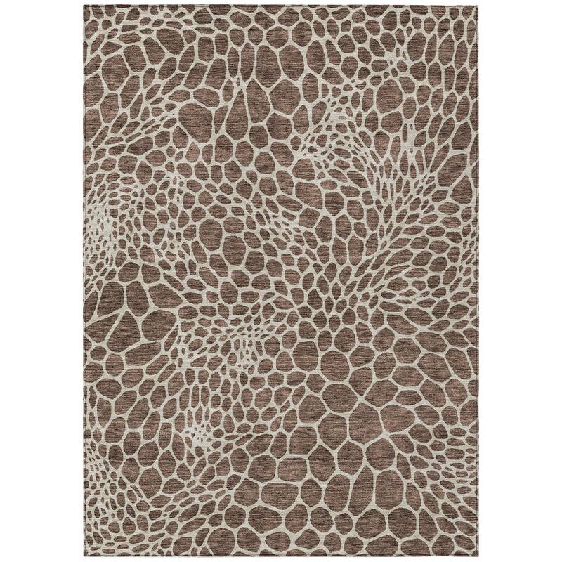 Machine Washable Indoor/ Outdoor Chantille Animal Print Rug