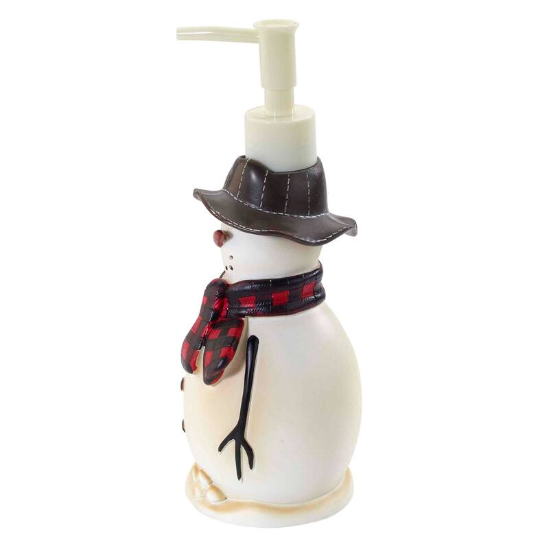 Avanti Linens Snowmen Gathering Lotion Dispenser - Beige - Lotion Dispenser