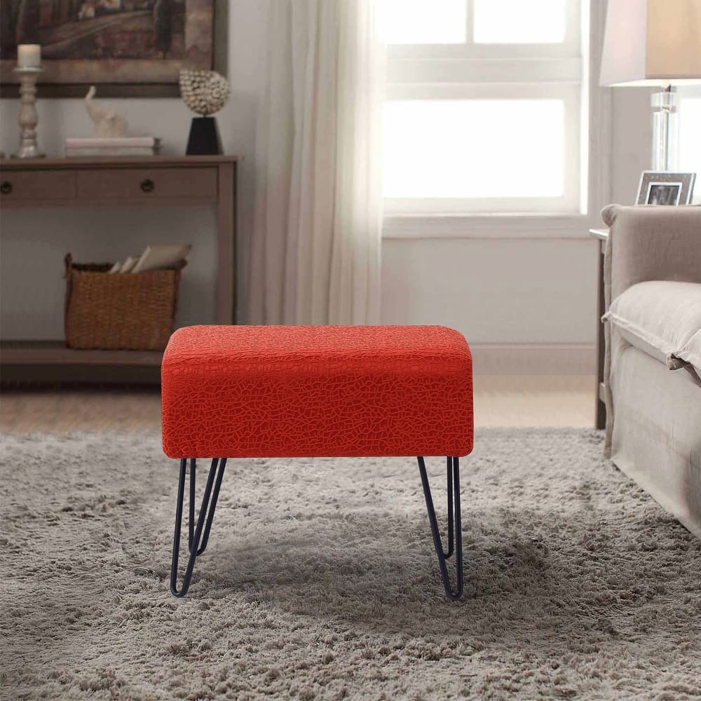 Serenta Jacquard Retro Ottoman