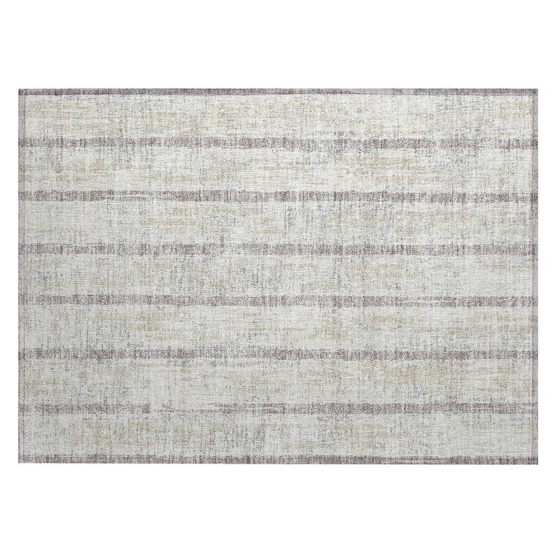 Machine Washable Indoor/ Outdoor Chantille Ombre Stripe Rug