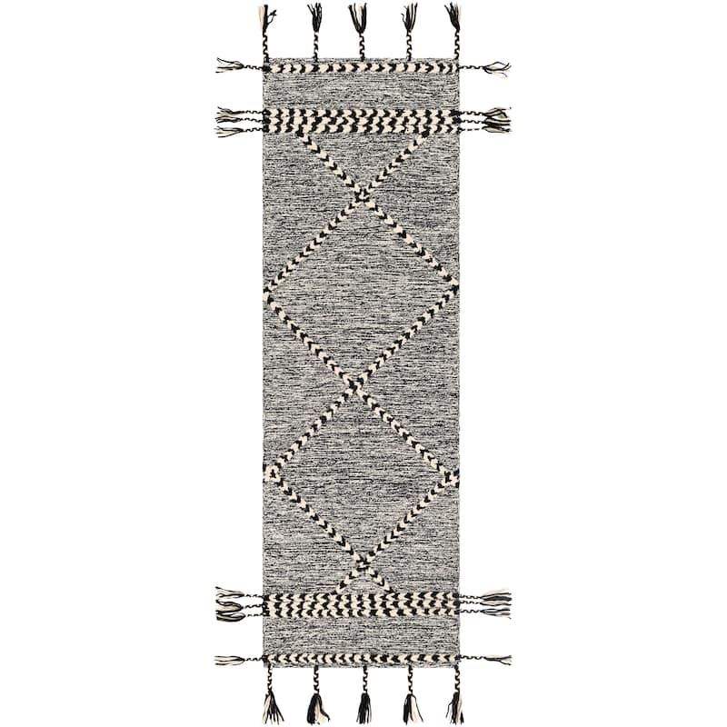 Artistic Weavers Loren Boho Tassel Handmade Wool Area Rug