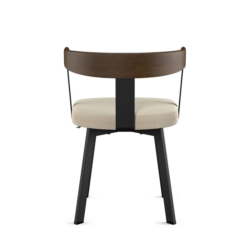 Amisco Lars Dining Chair with Wooden Backrest and Armrests