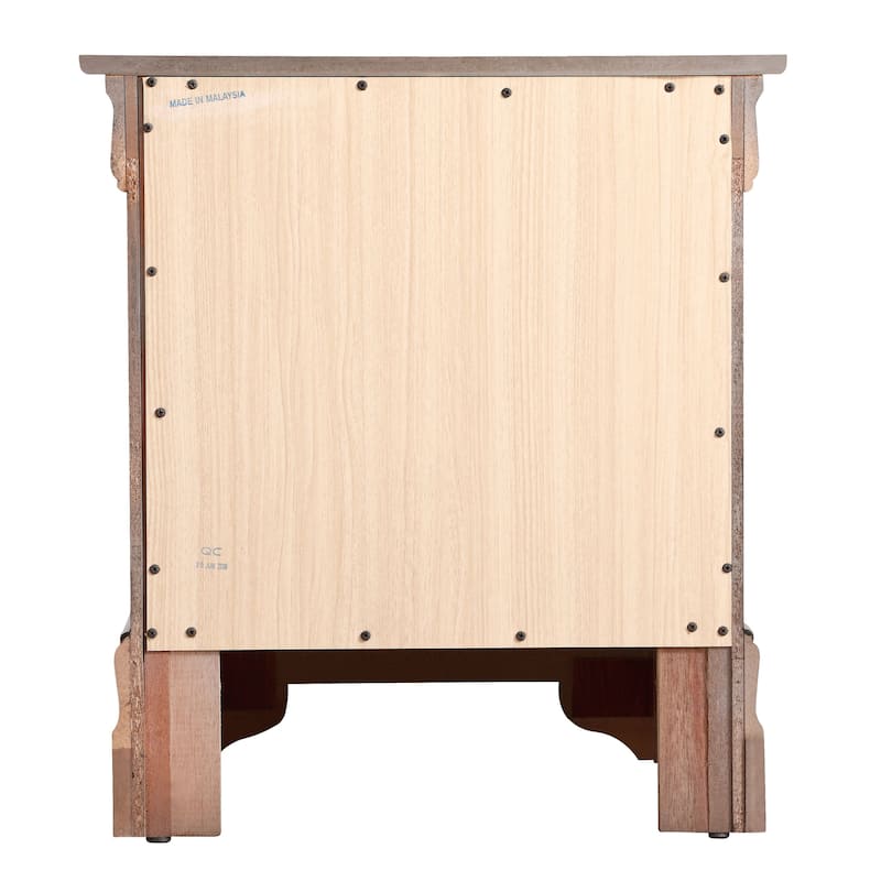 Louis Phillipe 2-drawer Wooden Nightstand
