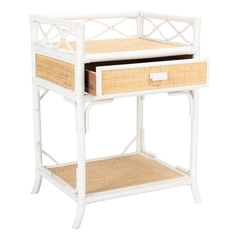 SAFAVIEH Mckayla Coastal 1-Drawer 1-Shelf Nightstand