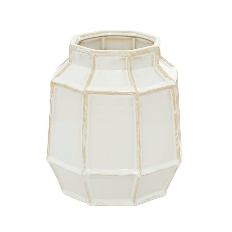 White Ceramic Handmade Vase