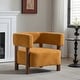 preview thumbnail 2 of 63, Christopher Knight Home - James Living Room Fabric Accent Chair Caramel yellow+Walnut